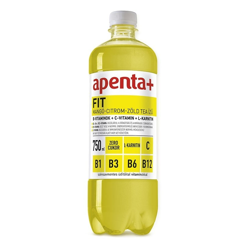 Apenta+ Fit szénsavmentes üdítő 0,75 l mangó-citrom-zöld tea