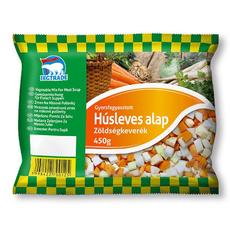 Jégtrade fagyasztott húsleves zöldség keverék 450 g
