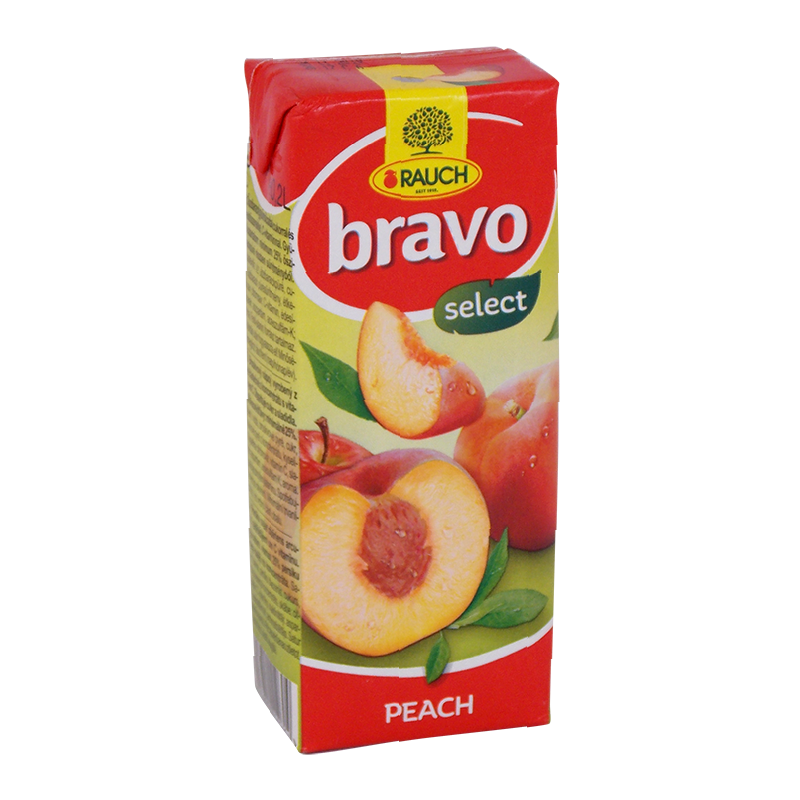 Rauch bravo gyümölcsital 0,2 l őszibarack