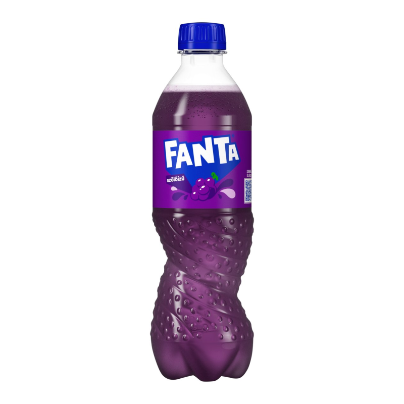 Fanta szőlő szénsavas üdítőital 0,5 l édesítőszerekkel