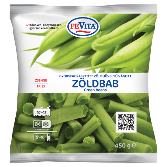 FeVita fagyasztott zöldhüvelyű vágott zöldbab 450 g