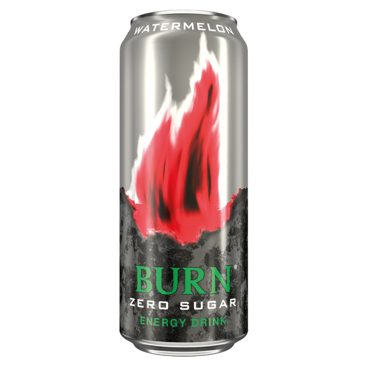 Burn Zero cukor szénsavas ital koffeinnel 250 ml görögdinnye ízű