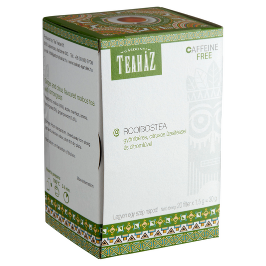 Gárdonyi Teaház Rooibos tea 20 filteres citromfű-gyömbér