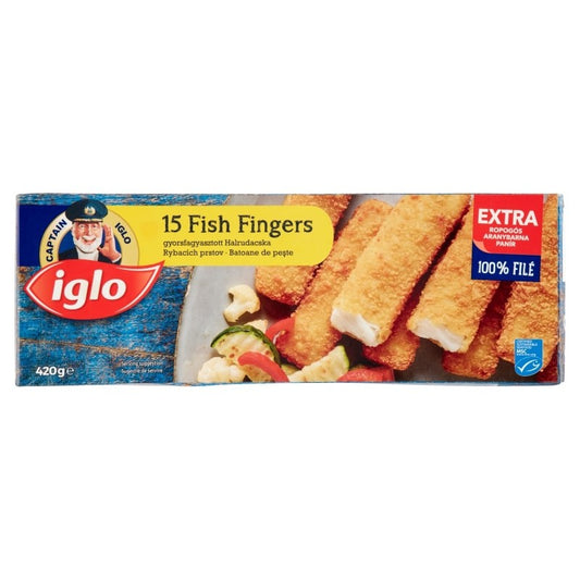 Iglo fagyasztott halrudacska 420 g 15 db