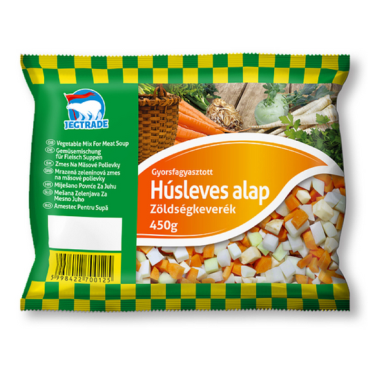 Jégtrade fagyasztott húsleves zöldség keverék 450 g