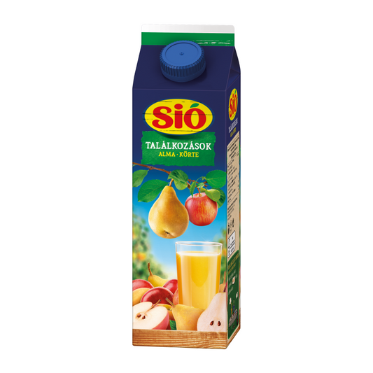 Sió Találkozások gyümölcsital 1 l rostos alma-körte 12%