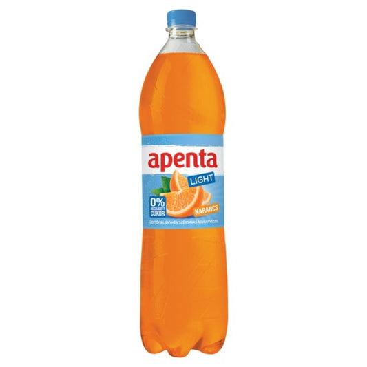 Apenta light enyhén szénsavas üdítőital 1,5 l narancs