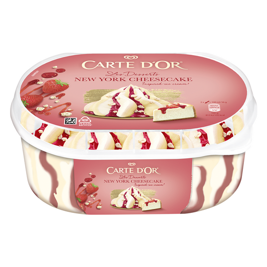 Carte d'Or jégkrém 825 ml epres sajttorta
