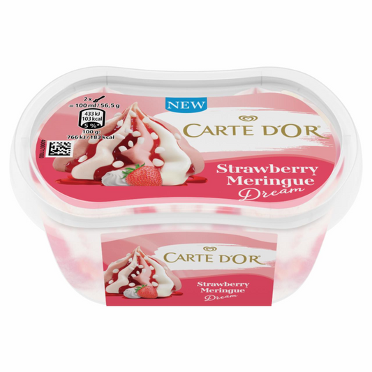 Carte d'Or jégkrém 200 ml epres habcsók